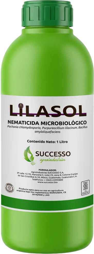Envase de Lilasol, Nematicida microbiológico