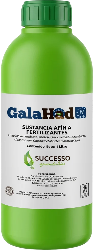Envase de GalaHad N, Fijador biológico de nitrógeno
