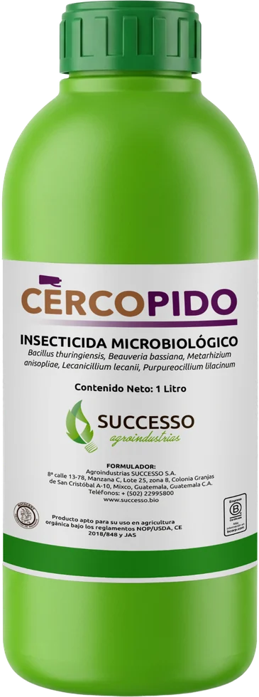 Envase de Cercopido, Insecticida microbiológico