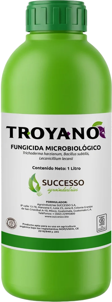 Envase de Troyano, Fungicida microbiológico