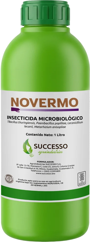 Envase de Novermo, Bioinsecticida especializado