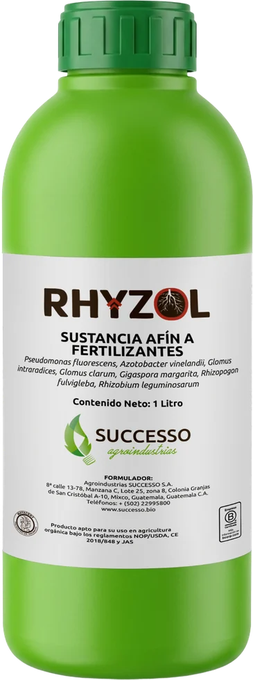 Envase de Rhyzol, Inoculante rizosférico